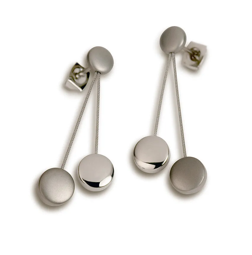0568-01 Boccia Titanium Earrings  ON SALE ! GRAB ONE!
