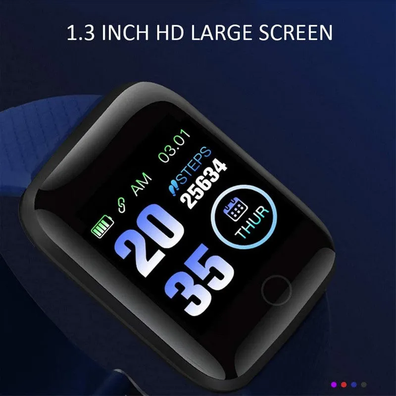116plus 12 In 1 Waterproof Smart Watch Sports Fitness Tracker with Heart Rate Monitor for Men and Women