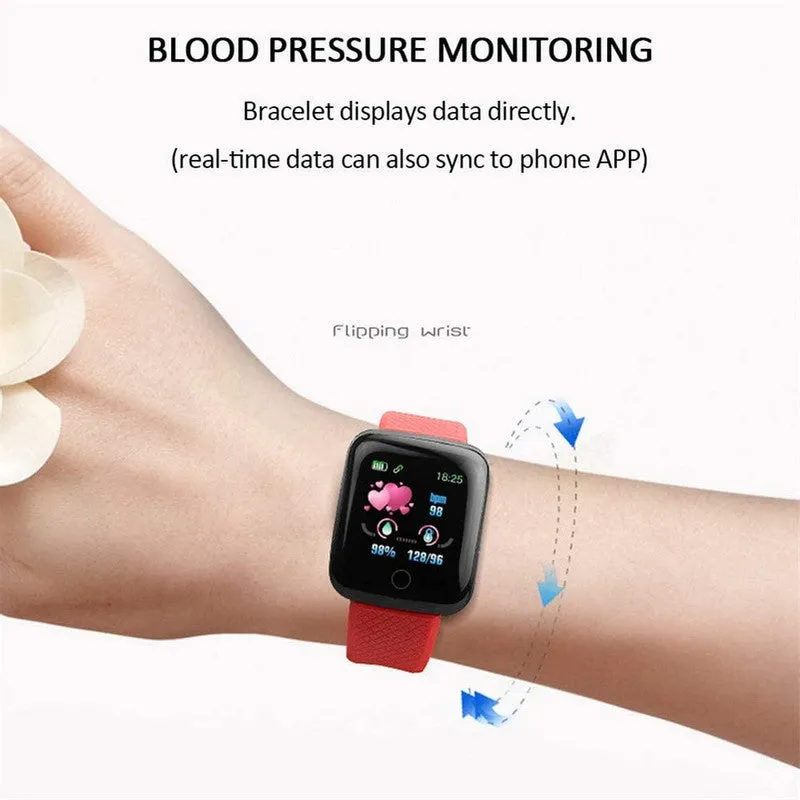 116plus 12 In 1 Waterproof Smart Watch Sports Fitness Tracker with Heart Rate Monitor for Men and Women