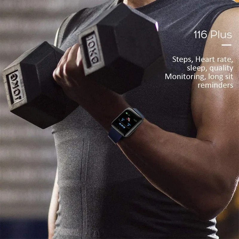 116plus 12 In 1 Waterproof Smart Watch Sports Fitness Tracker with Heart Rate Monitor for Men and Women