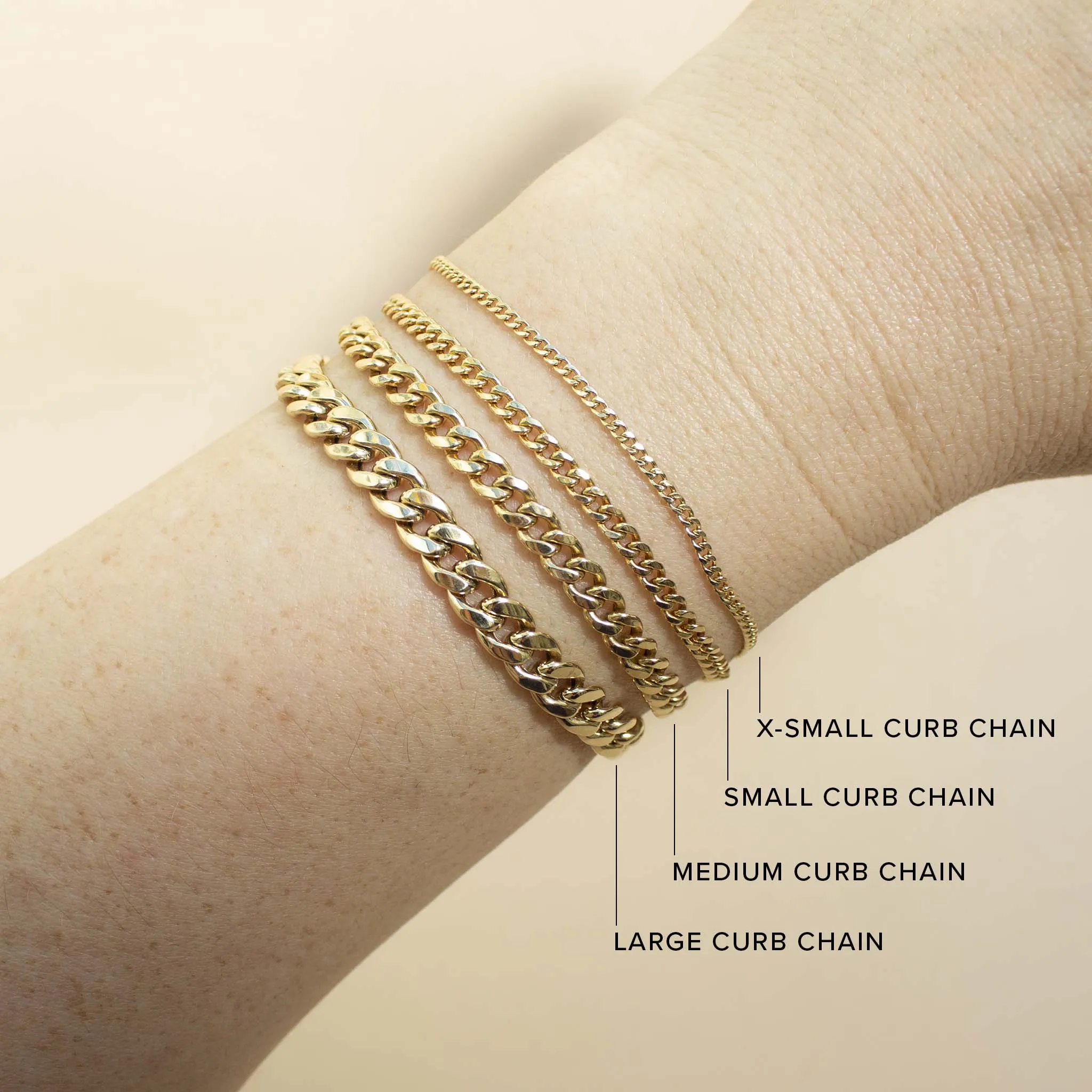 14k Small Curb Chain Bracelet