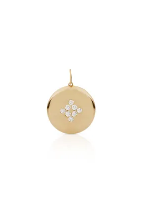 14KY Diamond Cluster Locket