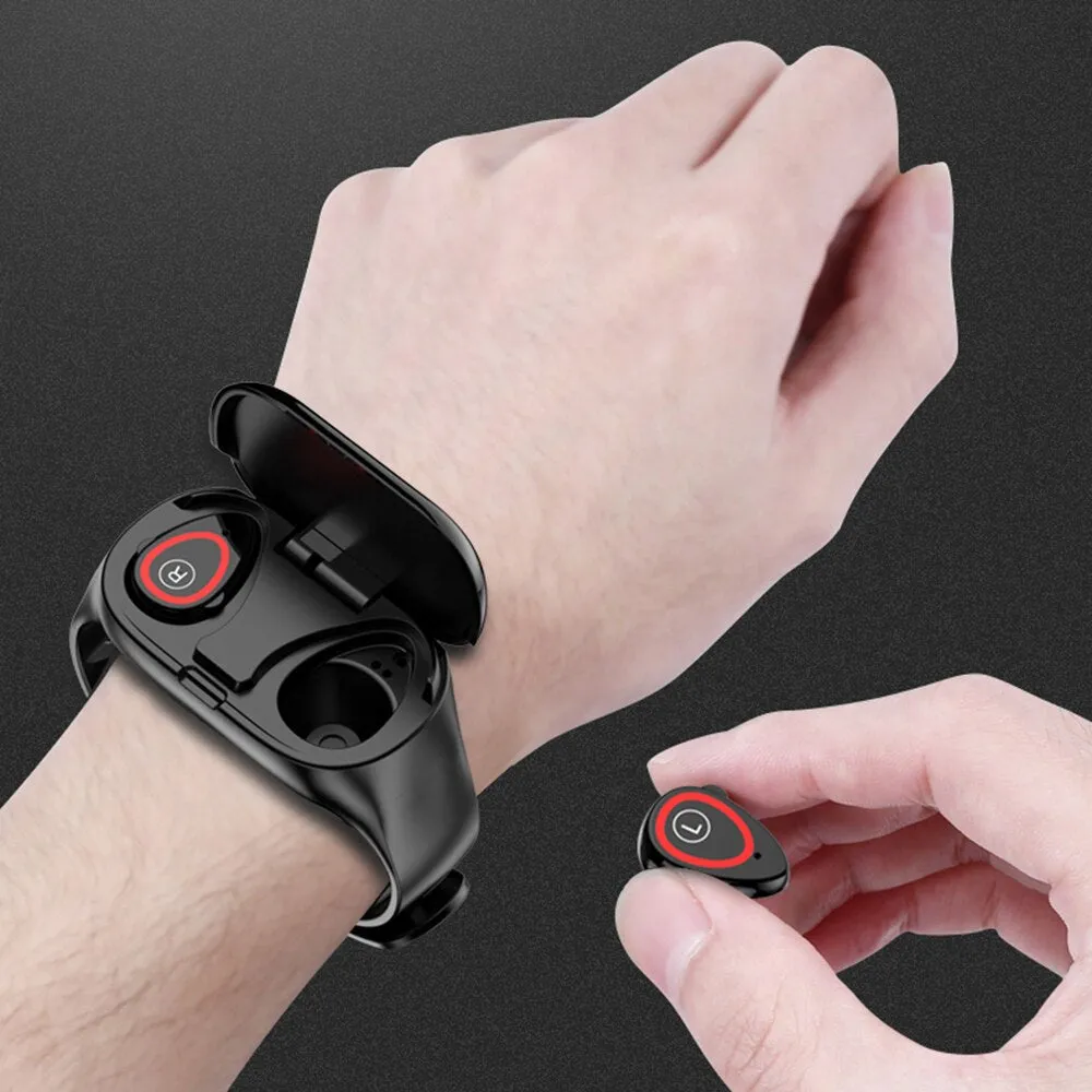 2020 New M1 Newest AI Smart Watch With Bluetooth Earphone Heart Rate Monitor Smart Wristband Long Time Standby Sport Watch Men