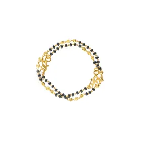 22K Yellow Gold Reese Beaded Baby Bracelets