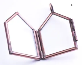 2x1in House, Antiqued Copper Our Glass Frame Pendants pk/6
