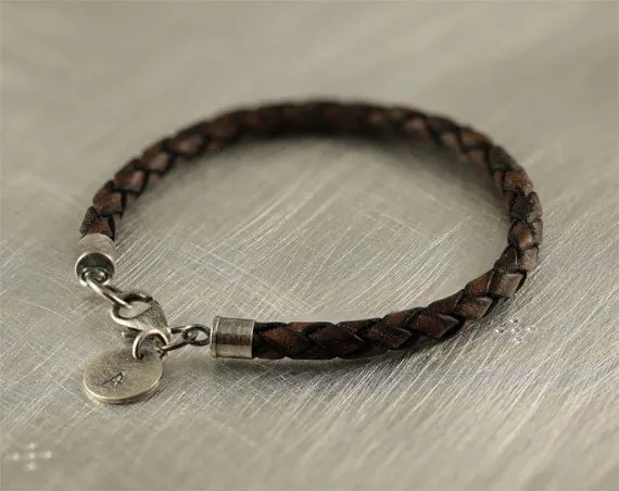 3rd anniversary gift, personalized leather bracelets for her, romantic wife gift, 3 year anniversary, three year gift, anniversary gift