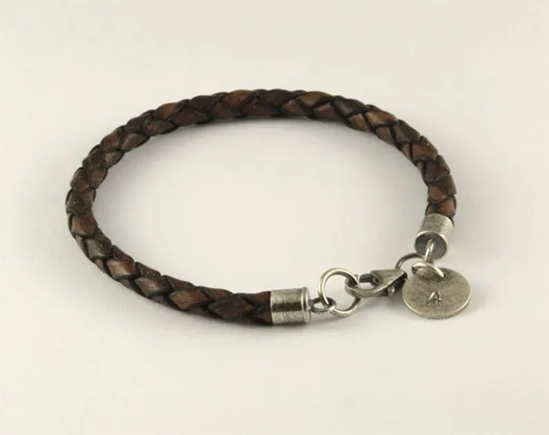 3rd anniversary gift, personalized leather bracelets for her, romantic wife gift, 3 year anniversary, three year gift, anniversary gift
