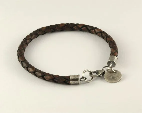 3rd anniversary gift, personalized leather bracelets for her, romantic wife gift, 3 year anniversary, three year gift, anniversary gift
