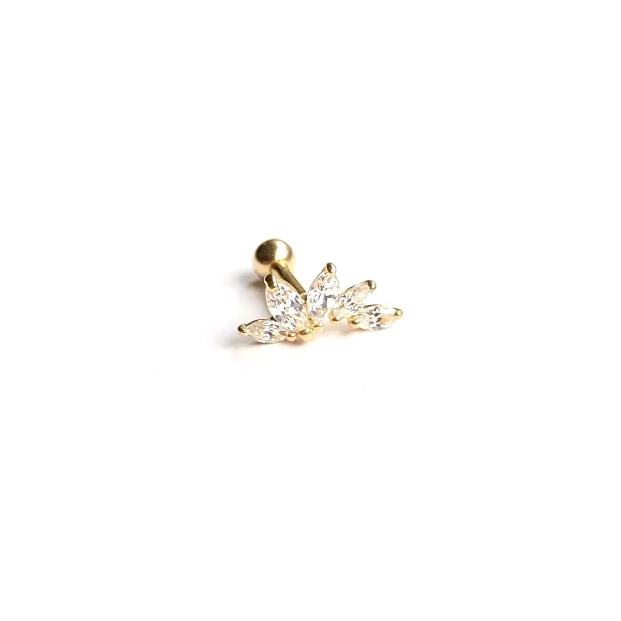 5 Graduated Marquise Piercing Stud Earring