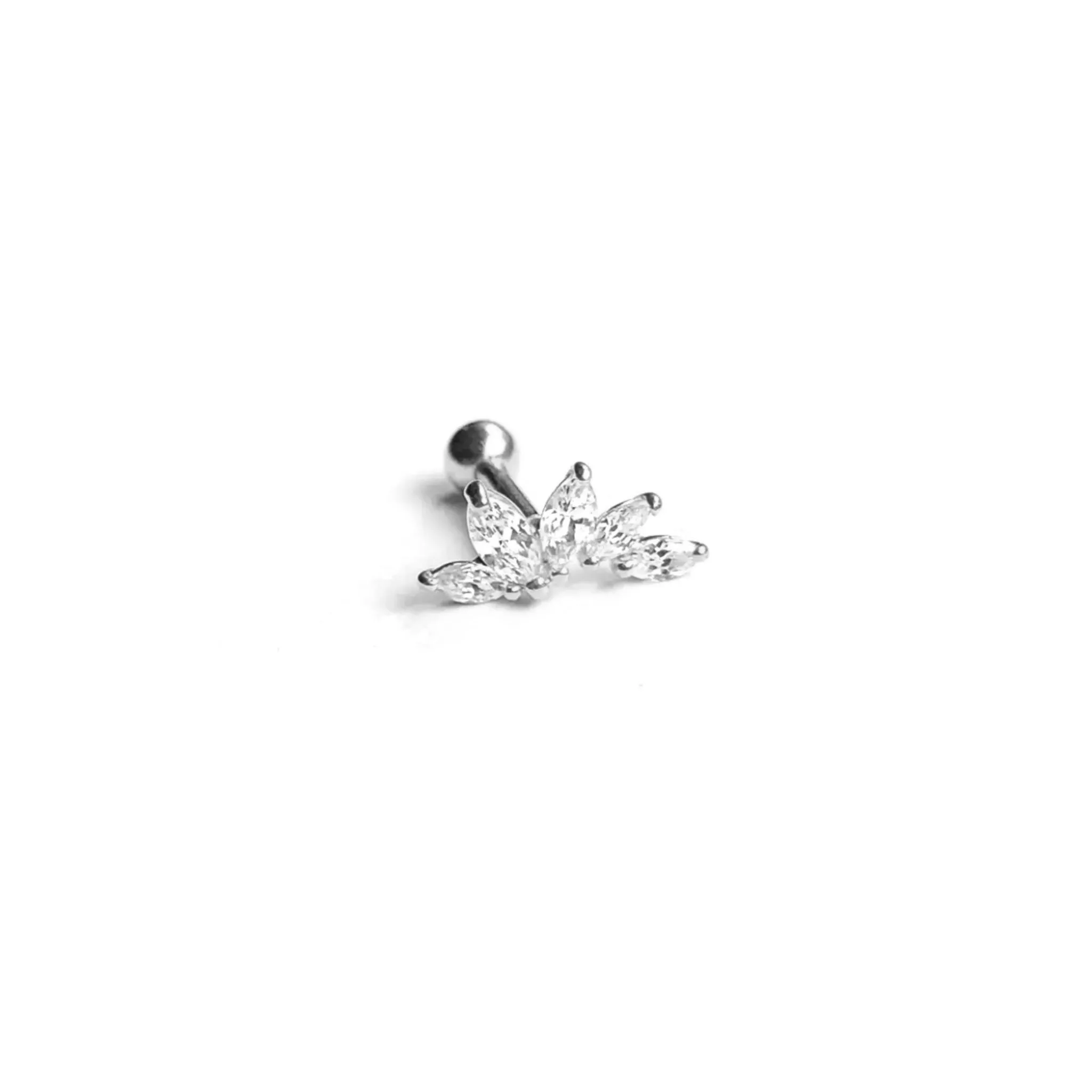5 Graduated Marquise Piercing Stud Earring