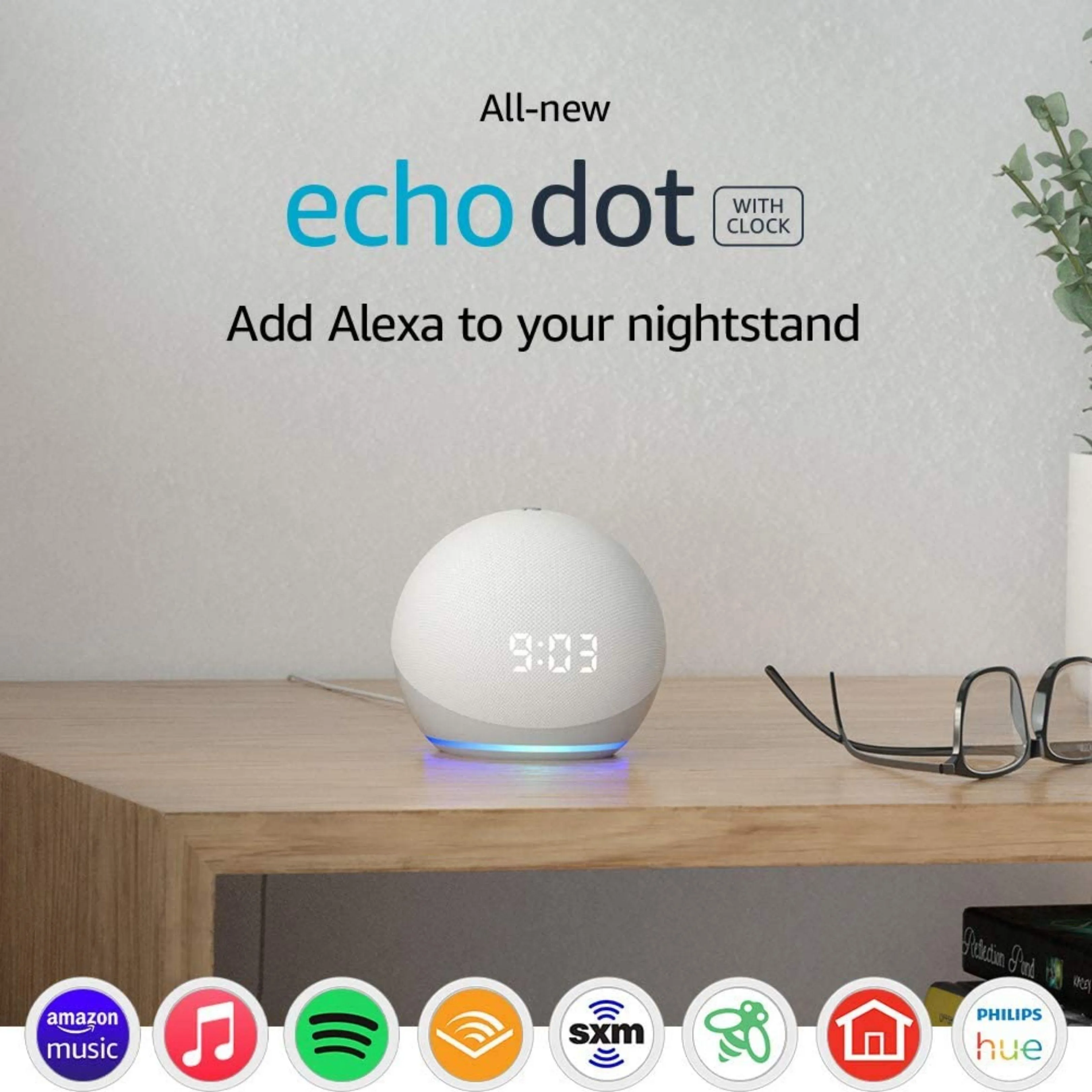 Amazon Echo Dot 4th Generation with Clock