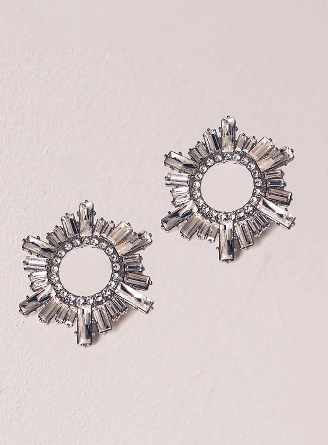 ANDRIANA DIAMANTE EARRINGS - SILVER