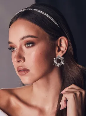 ANDRIANA DIAMANTE EARRINGS - SILVER