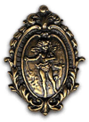 Antique Gold Angel CAMEO, pack of 6