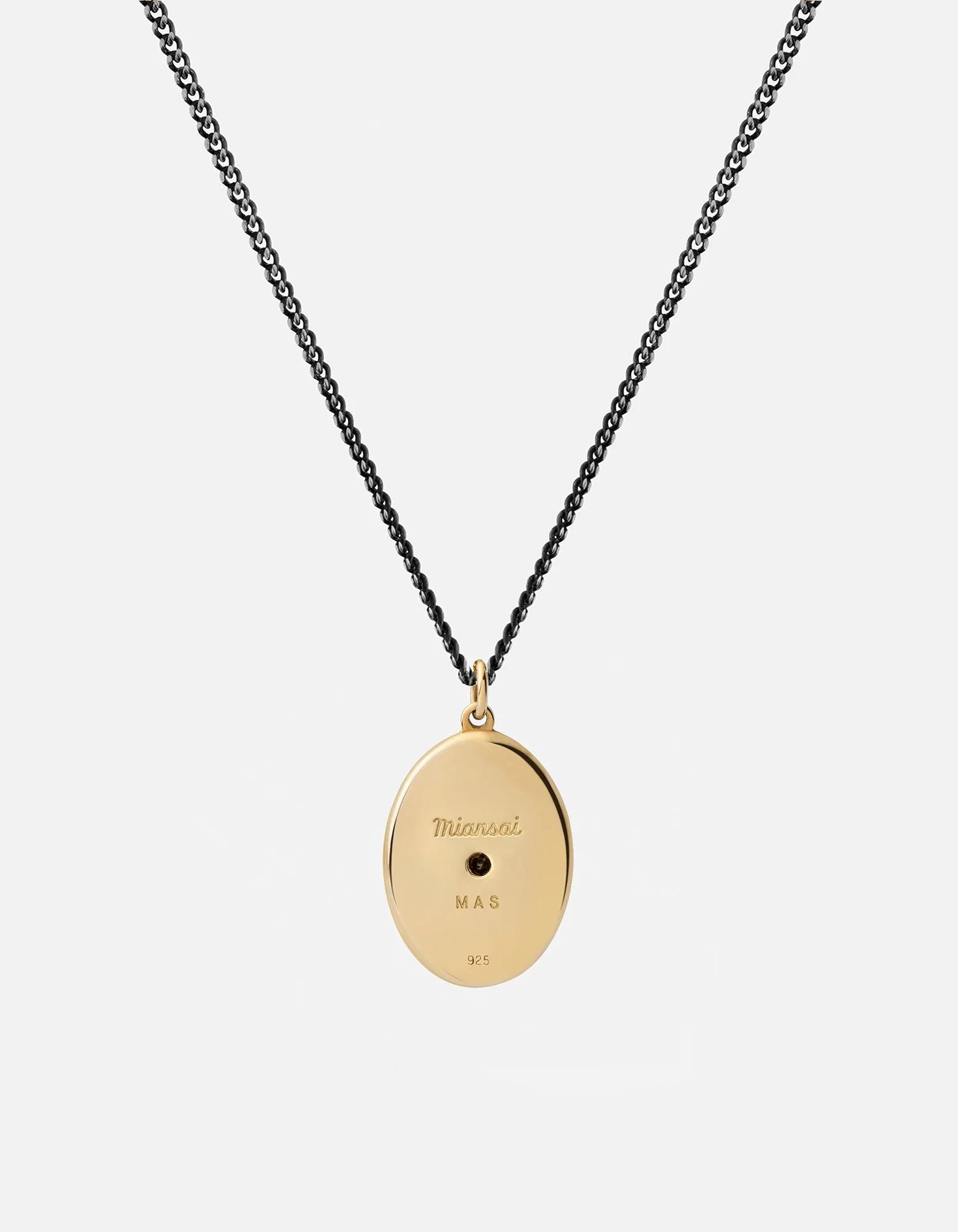 Argyle Black Diamond Necklace, Gold Vermeil/Gray