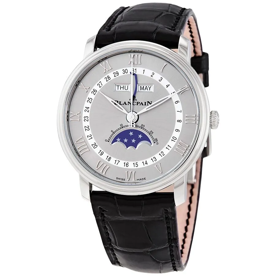 Blancpain Villeret Automatic Grey Dial Men's Watch 6654-1113-55B