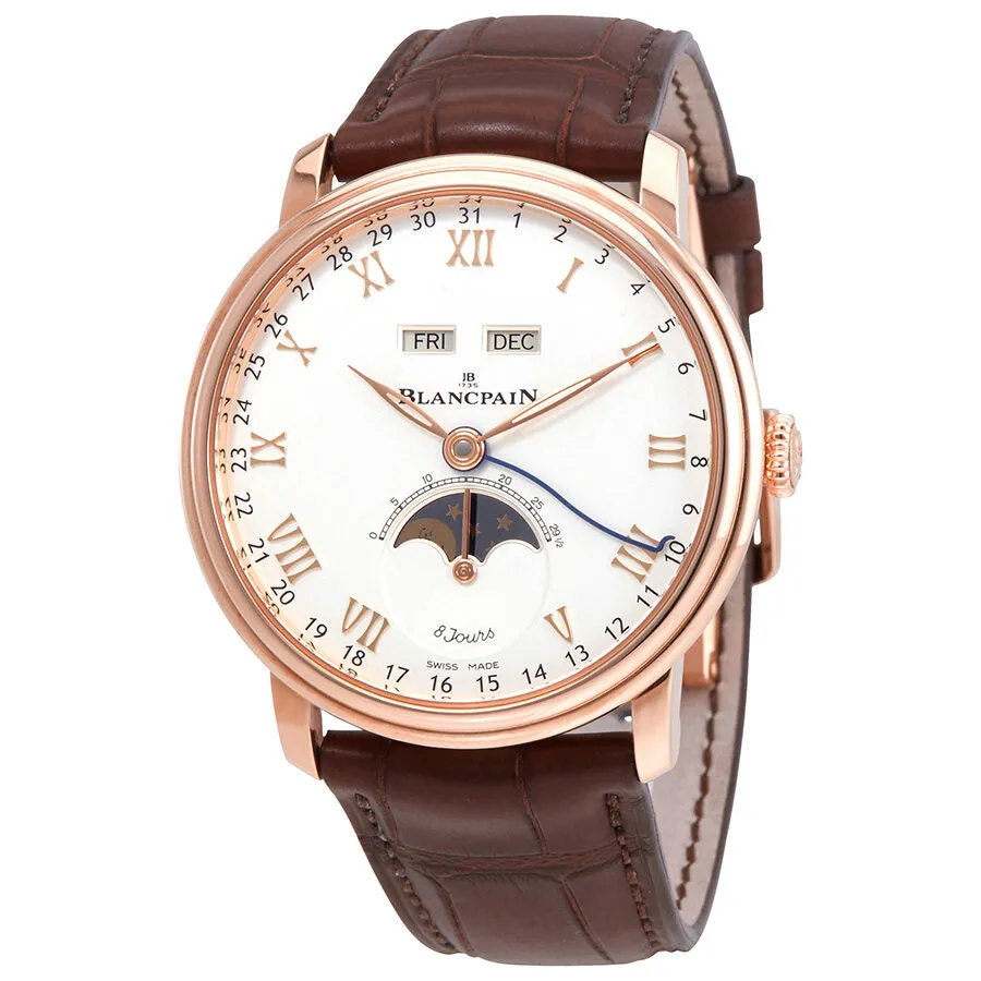 Blancpain Villeret Complete Calendar 8 Days Men's Watch 6639-3642-55B