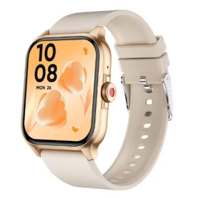 Bluetooth Smart Watch 1.85in HD Fitness Watch with 100  Sports Modes Heart Rate Sleep Monitor for iOS Android Gold
