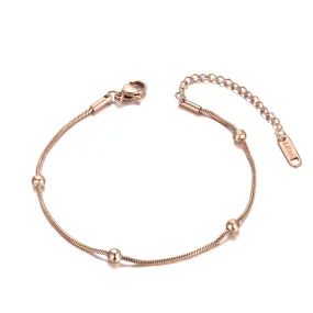 Bohemia Style Stainless Steel Beads Chain Charm Anklets For Women Girls