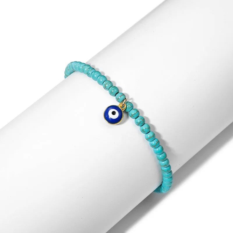 Bohemian Turkish Eye Charm Anklets for Women
