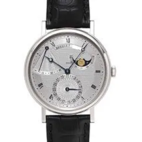 Breguet Classique Power Reserve Silver Dial Automatic White Gold Men's Watch 7137bb/11/9v6