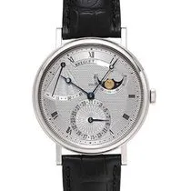 Breguet Classique Power Reserve Silver Dial Automatic White Gold Men's Watch 7137bb/11/9v6