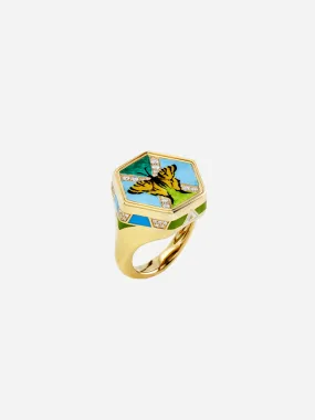 Butterflies Green Ring