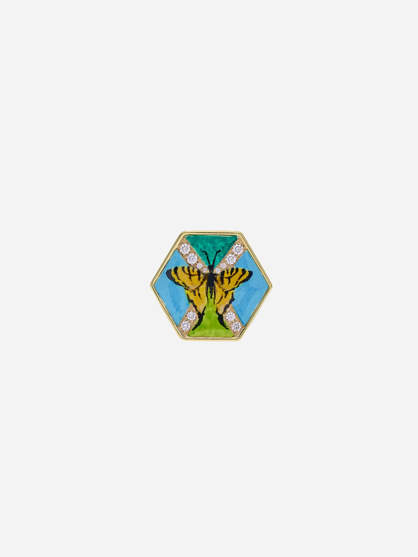 Butterflies Green Ring