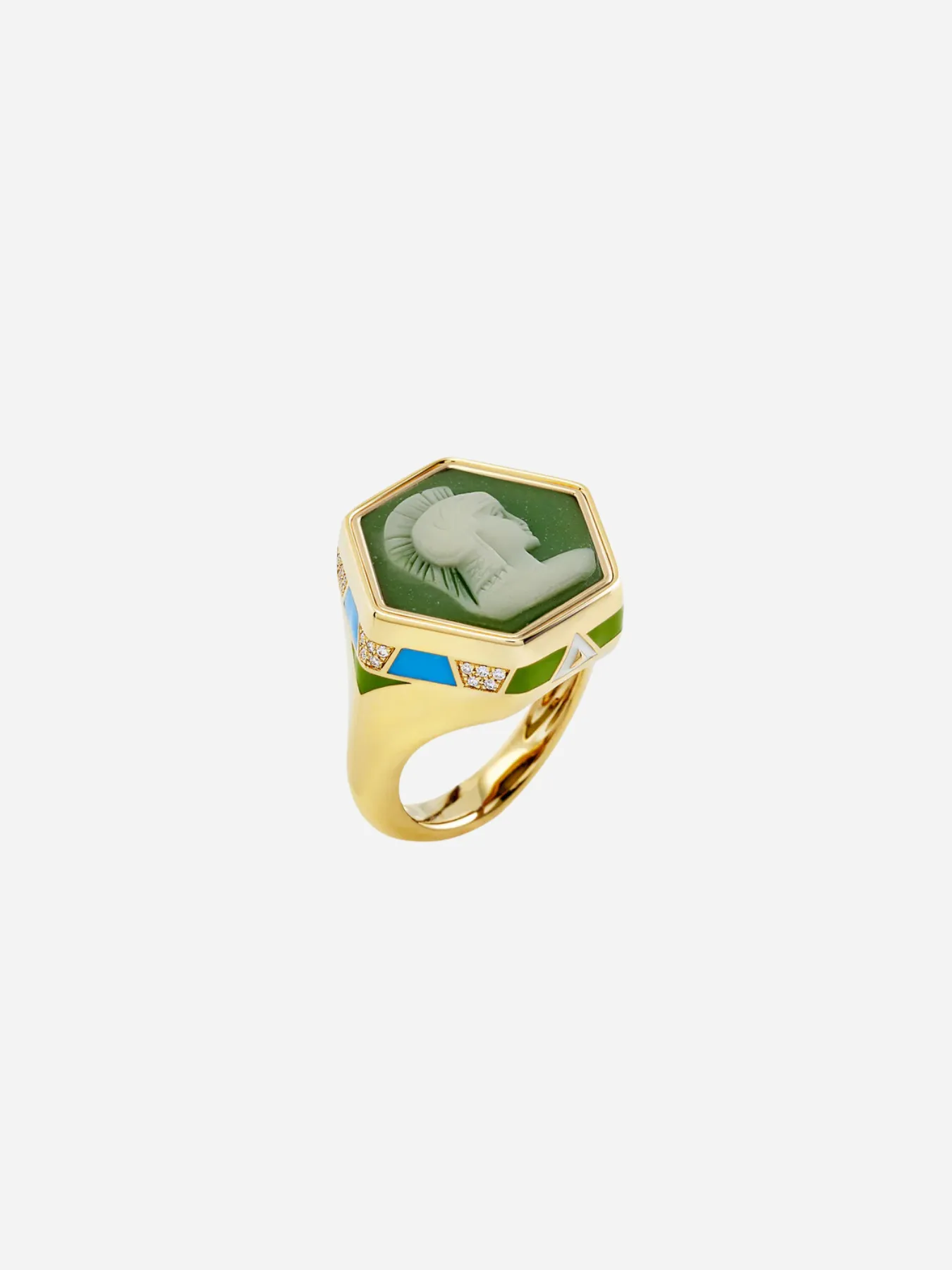 Butterflies Green Ring