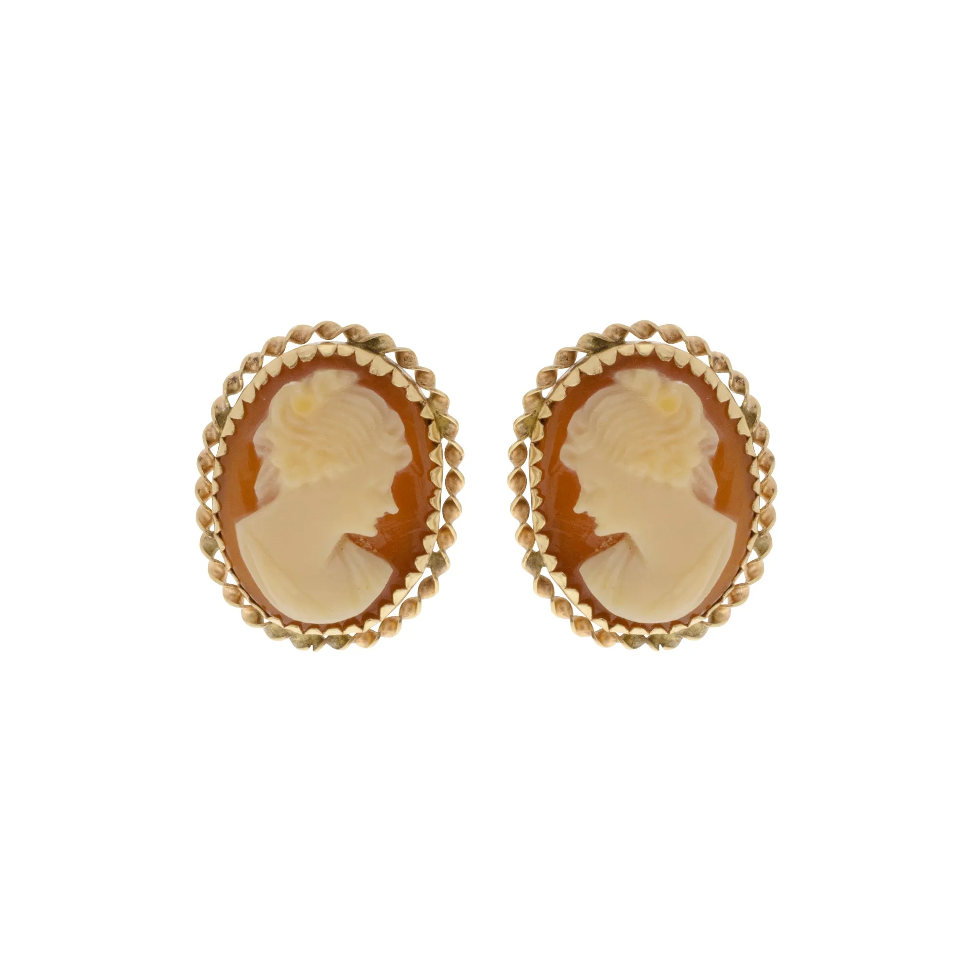 Cameo Stud Earrings