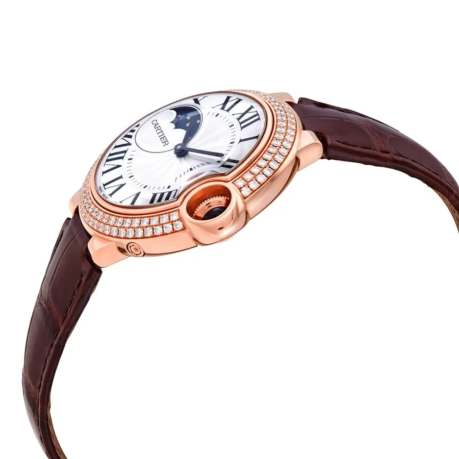 Cartier Ballon Bleu 18kt Rose Gold Moonphase Automatic Ladies Watch WJBB0027