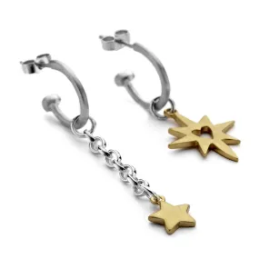 Chambers and Beau Starburst Mini Hoop Earrings
