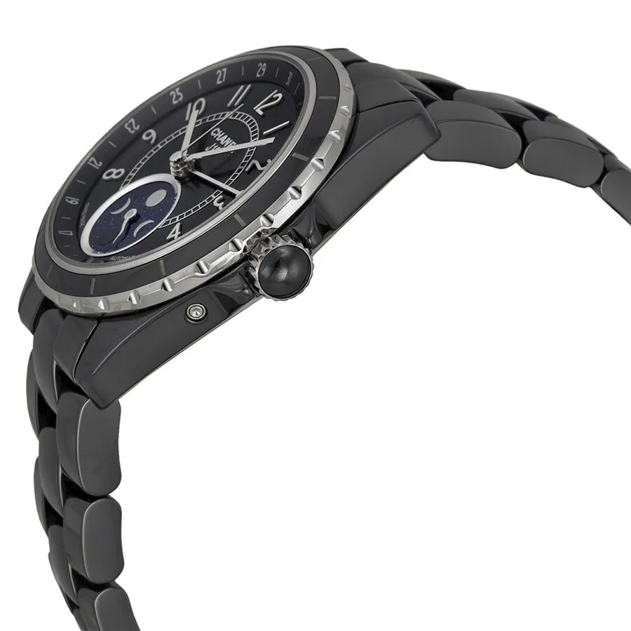 Chanel J12 Black Ceramic Moonphase Unisex Watch H3406