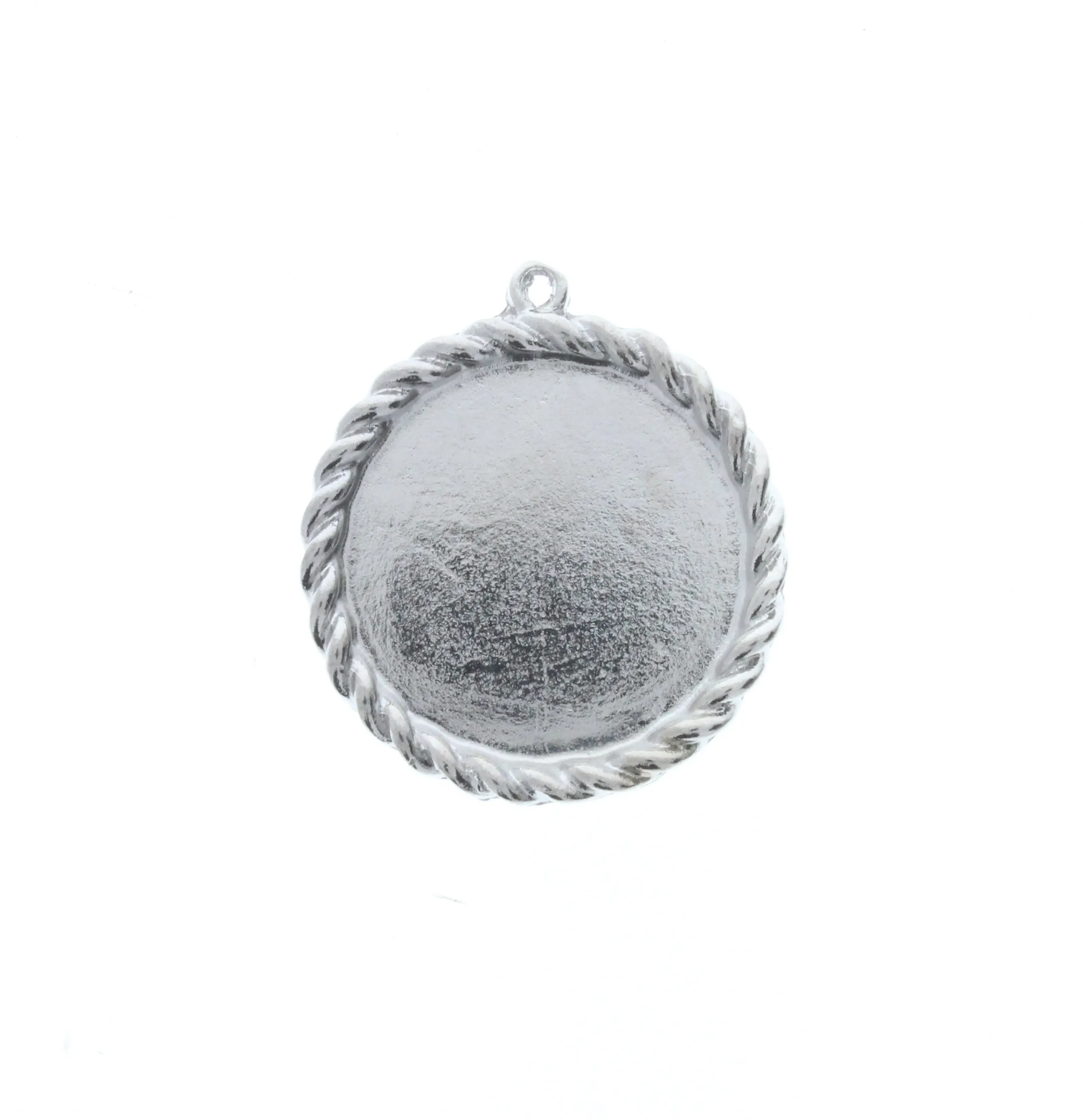 Circle Pendant w/Rope Border, Pk/6