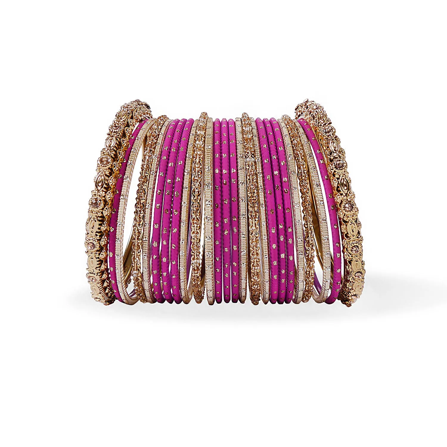 Classic Bangle Set in Plum Purple