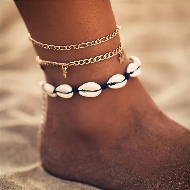 Colorful Bead Anklets