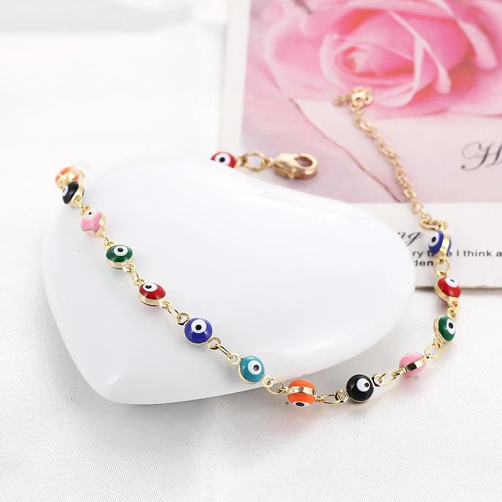 Colorful Bead Anklets