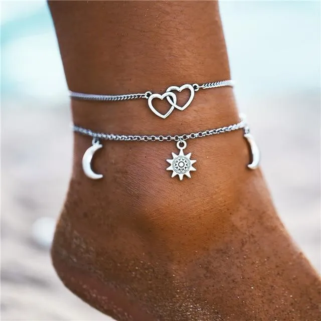 Colorful Bead Anklets