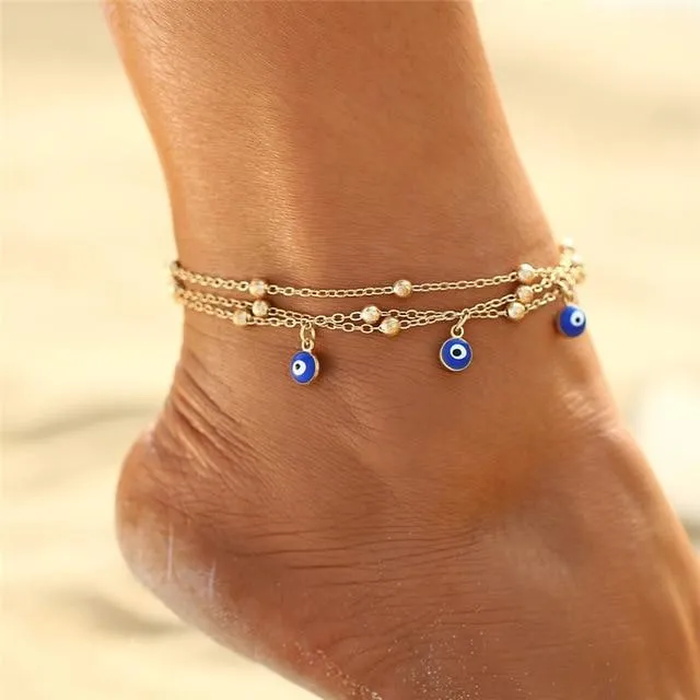 Colorful Bead Anklets