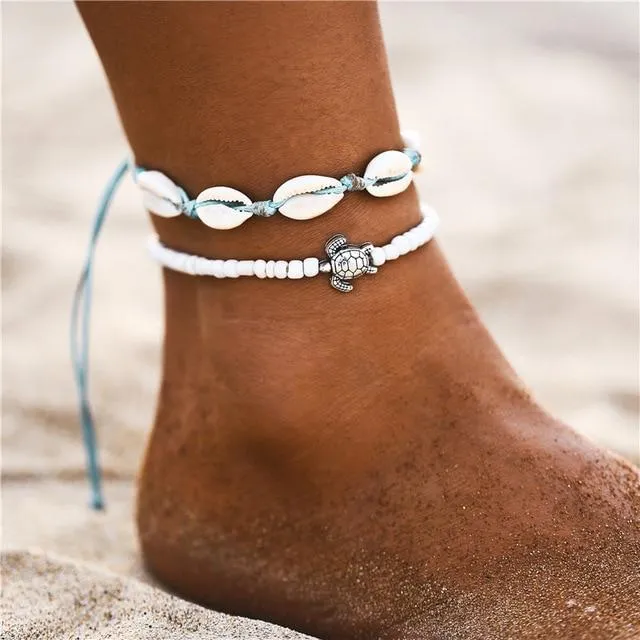 Colorful Bead Anklets