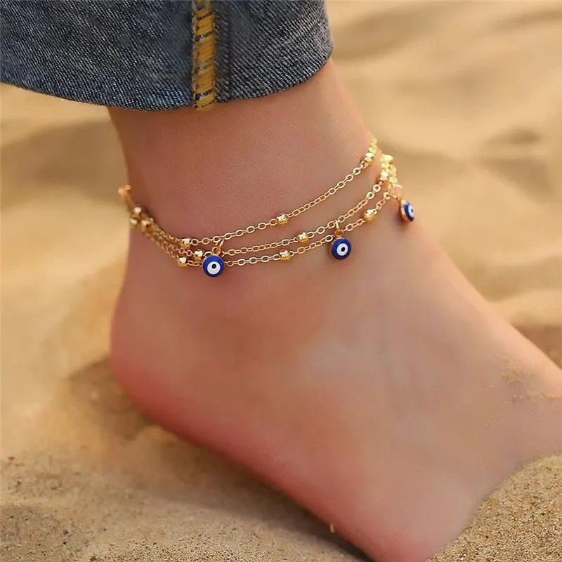 Colorful Bead Anklets