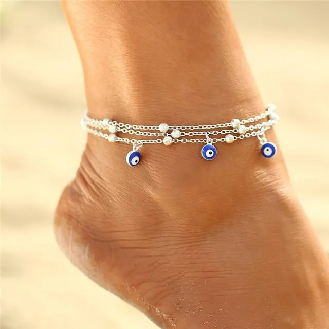 Colorful Bead Anklets