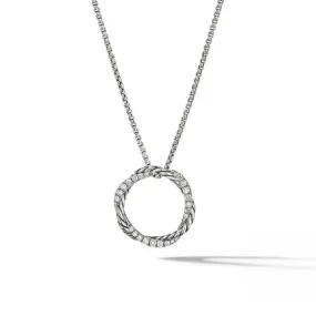 David Yurman Petite Infinity Pendant Necklace with Pave Diamonds