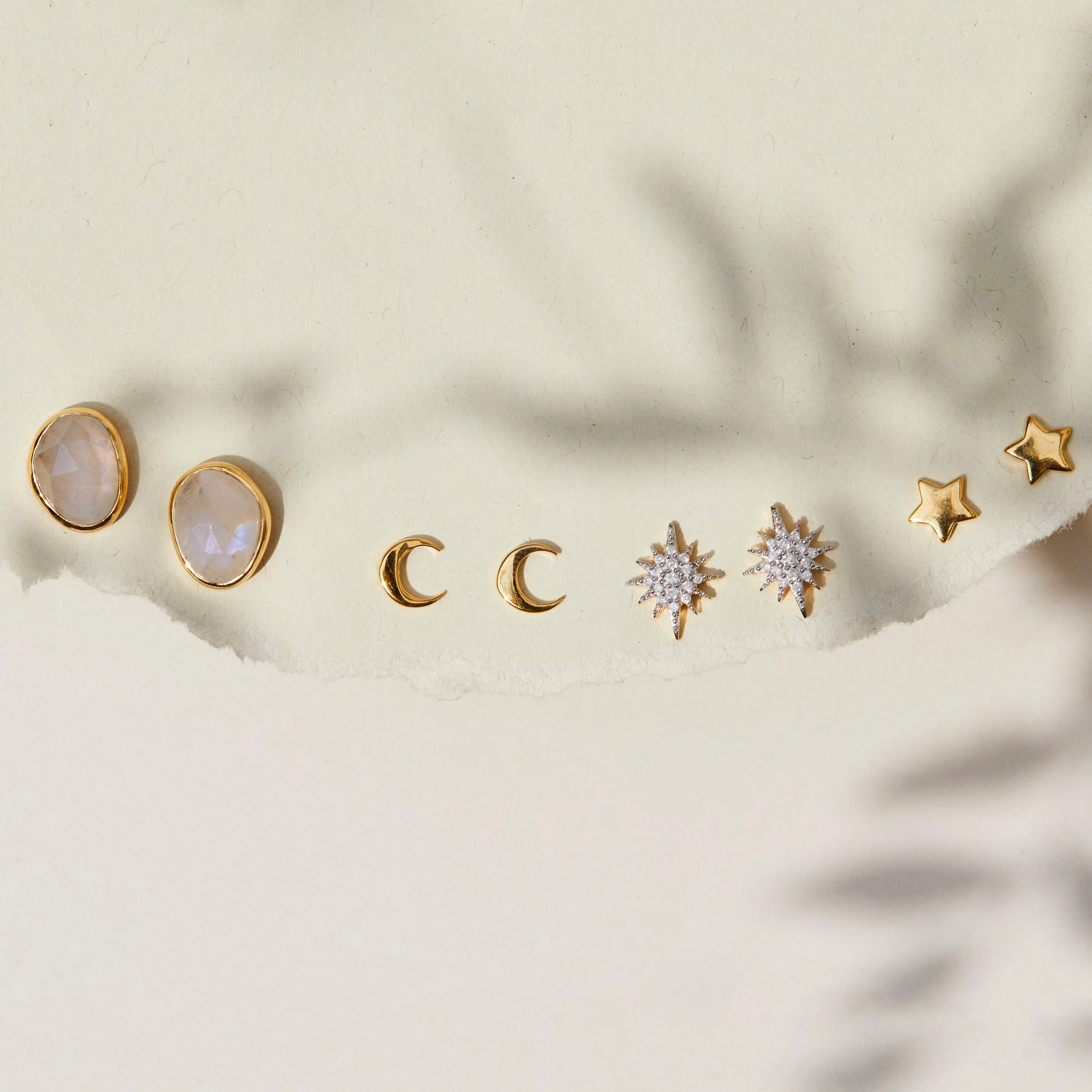 Diamond Starburst Stud Earring