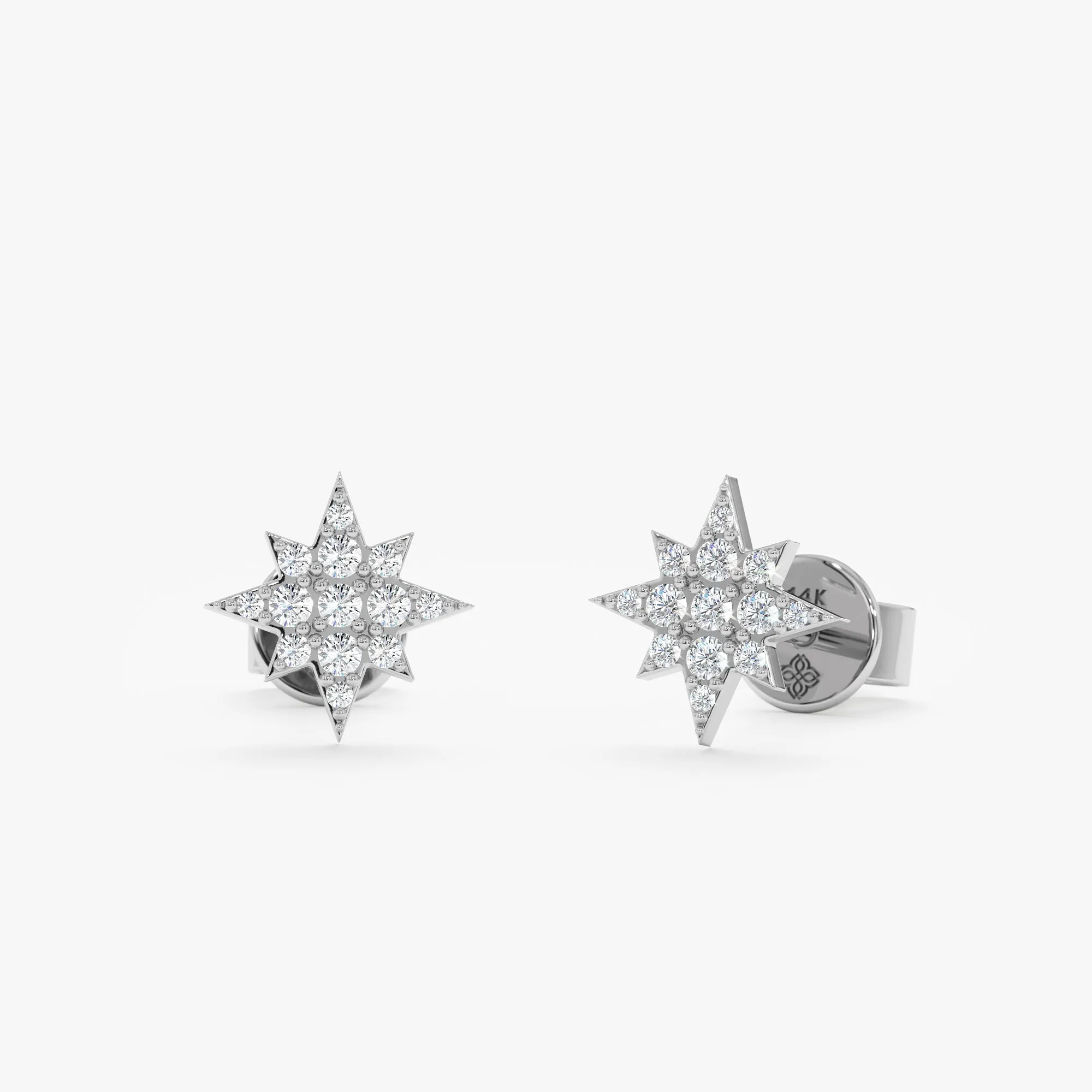 Diamond Starburst Studs, Noelle