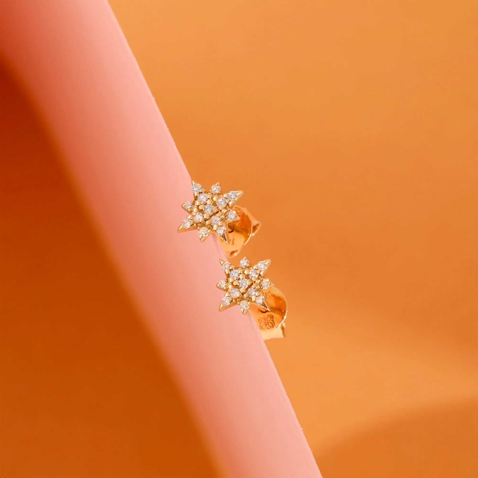 Diamond Starburst Studs, Noelle