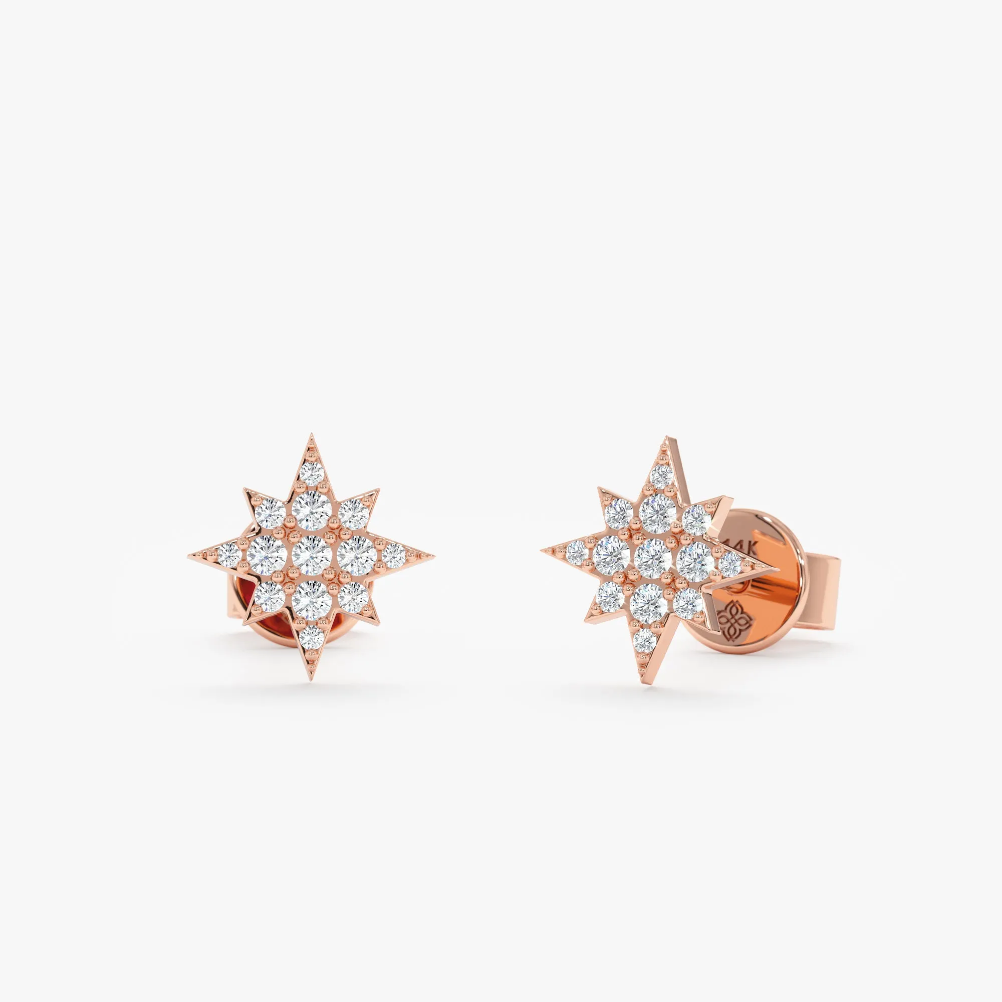 Diamond Starburst Studs, Noelle