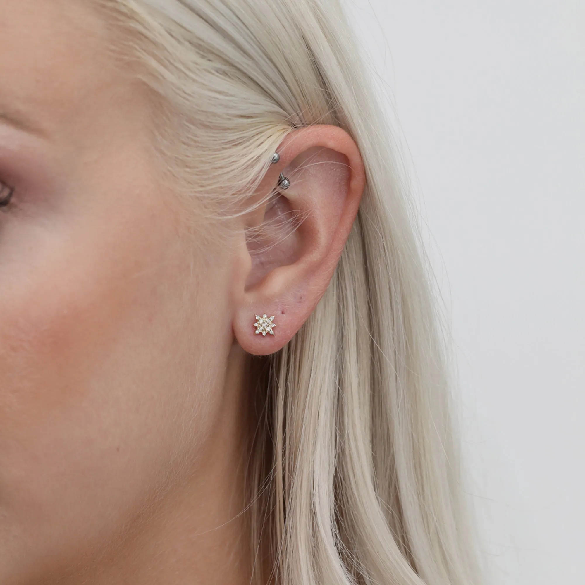 Diamond Starburst Studs, Noelle