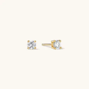 Diamond Stud Earring in Gold