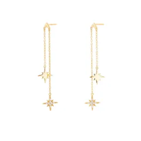 Double Drop Starburst Earrings by Scream Pretty